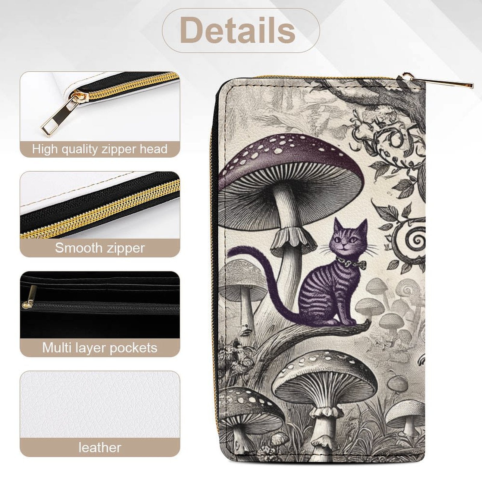 Wonderland Storybook Leather Wallet