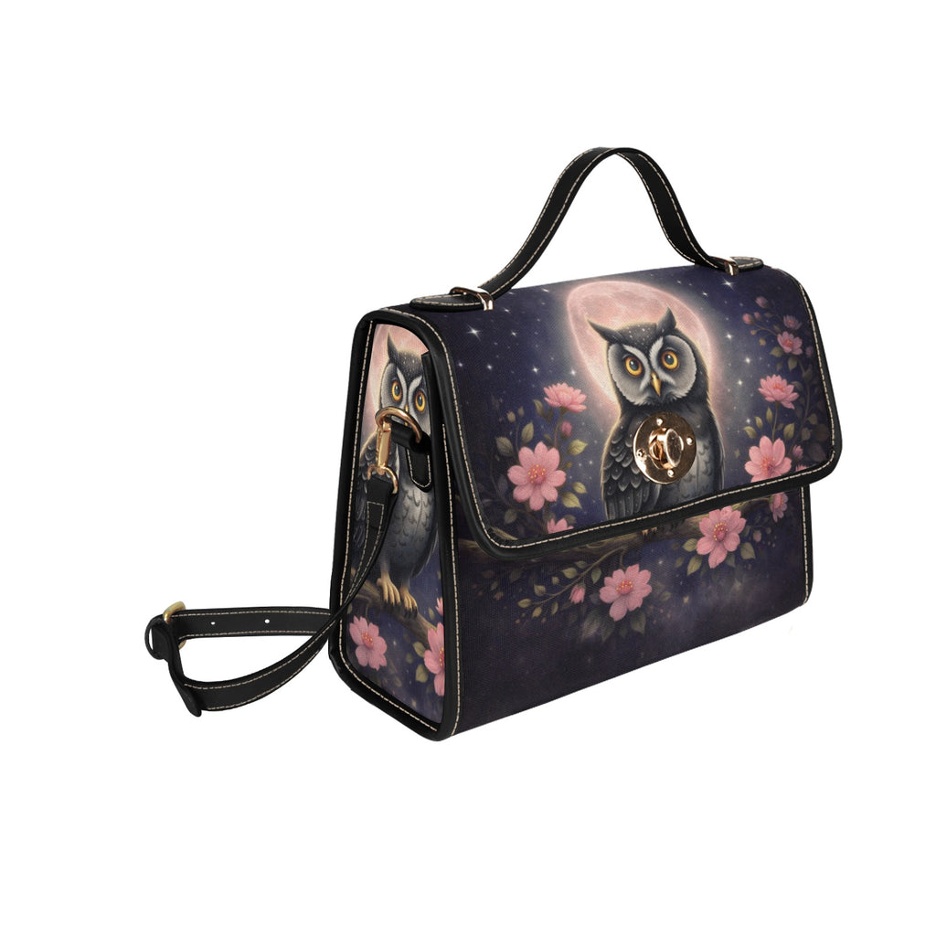 Owl & Flowers Canvas Bag