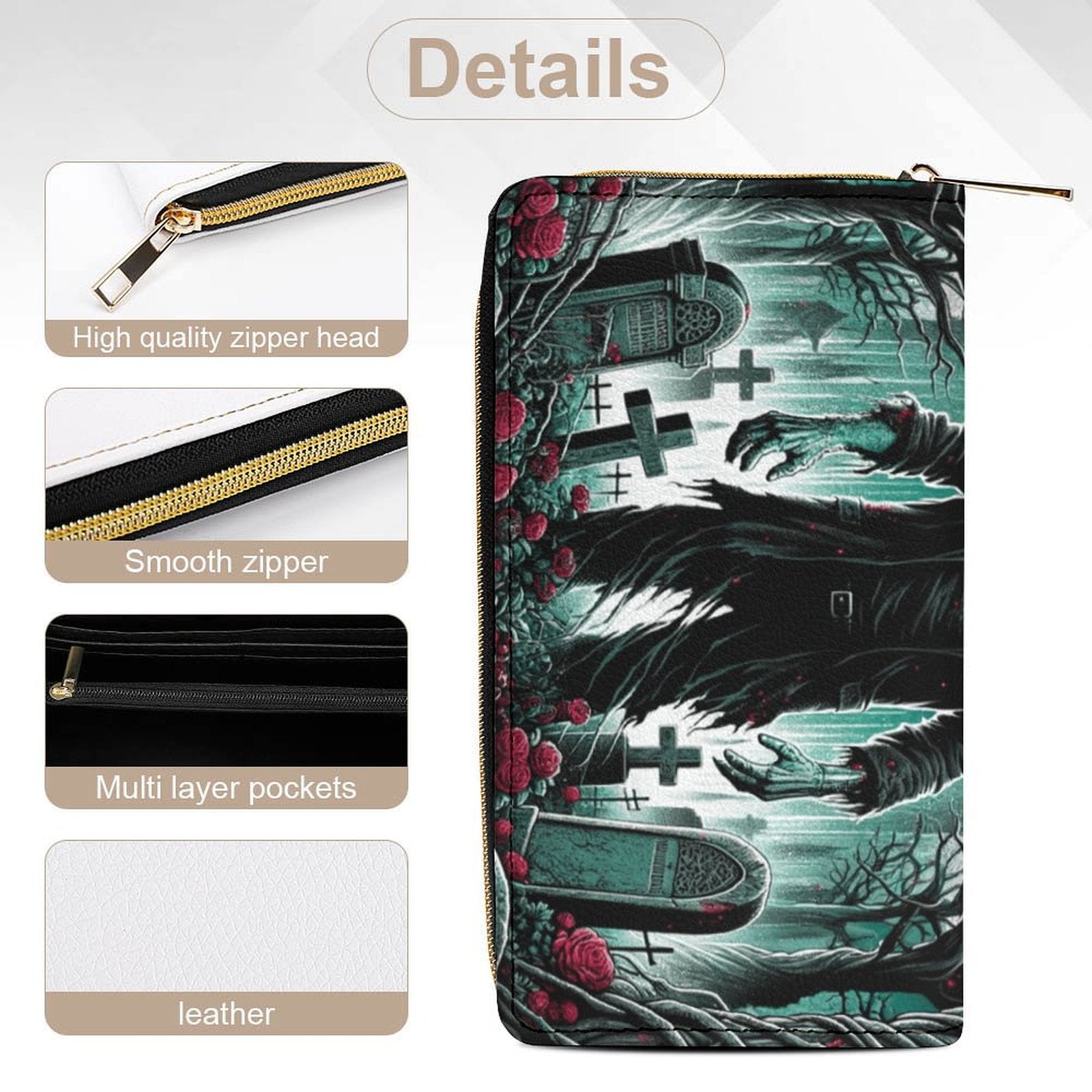Vampire Castle Leather Wallet
