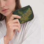 Black Lagoon Creature Bifold Zipper Wallet lifestyle close-up