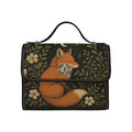 Retro Fox Forest Canvas Bag