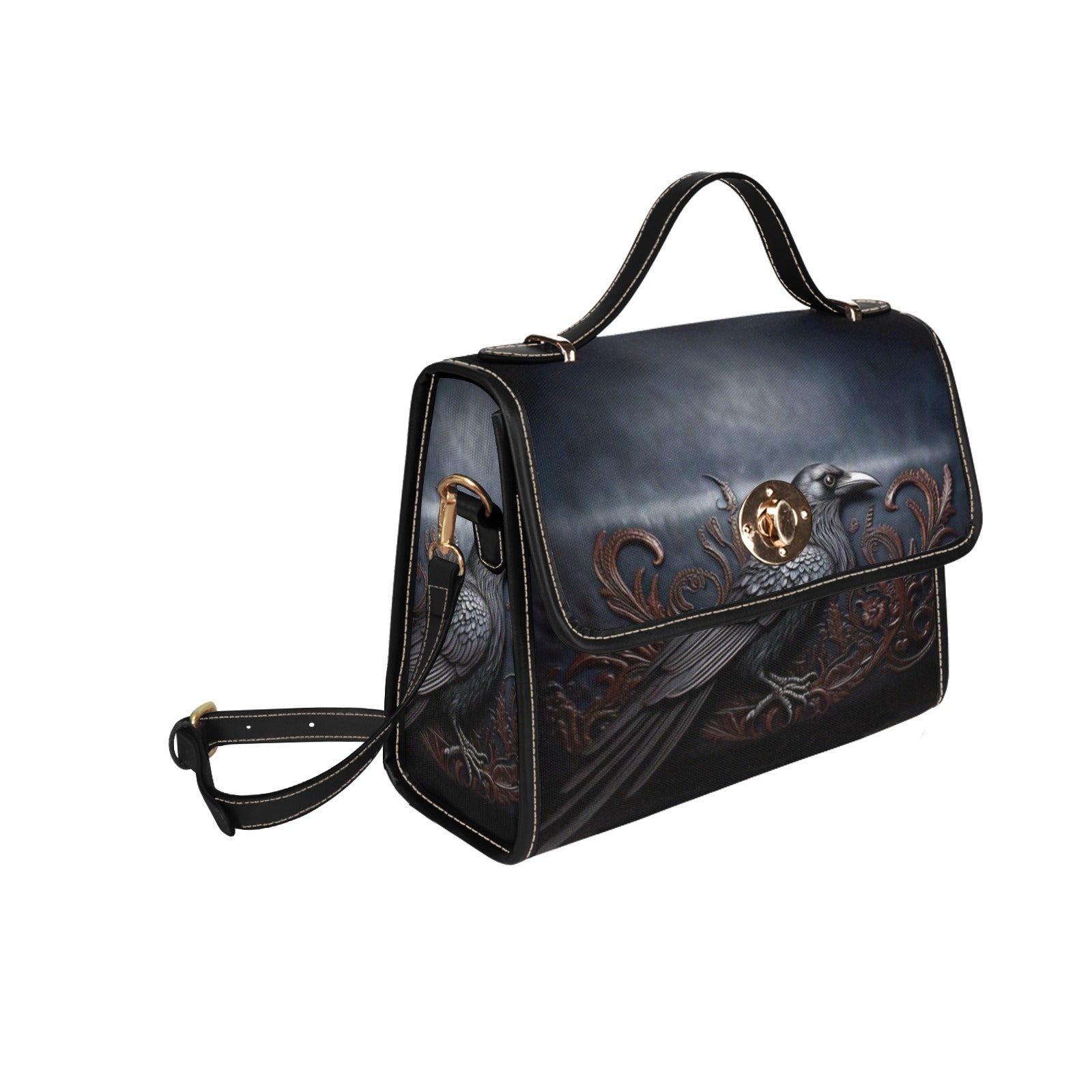 Black Crow Canvas Bag