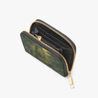 Black Lagoon Creature Bifold Zipper Wallet open interior view