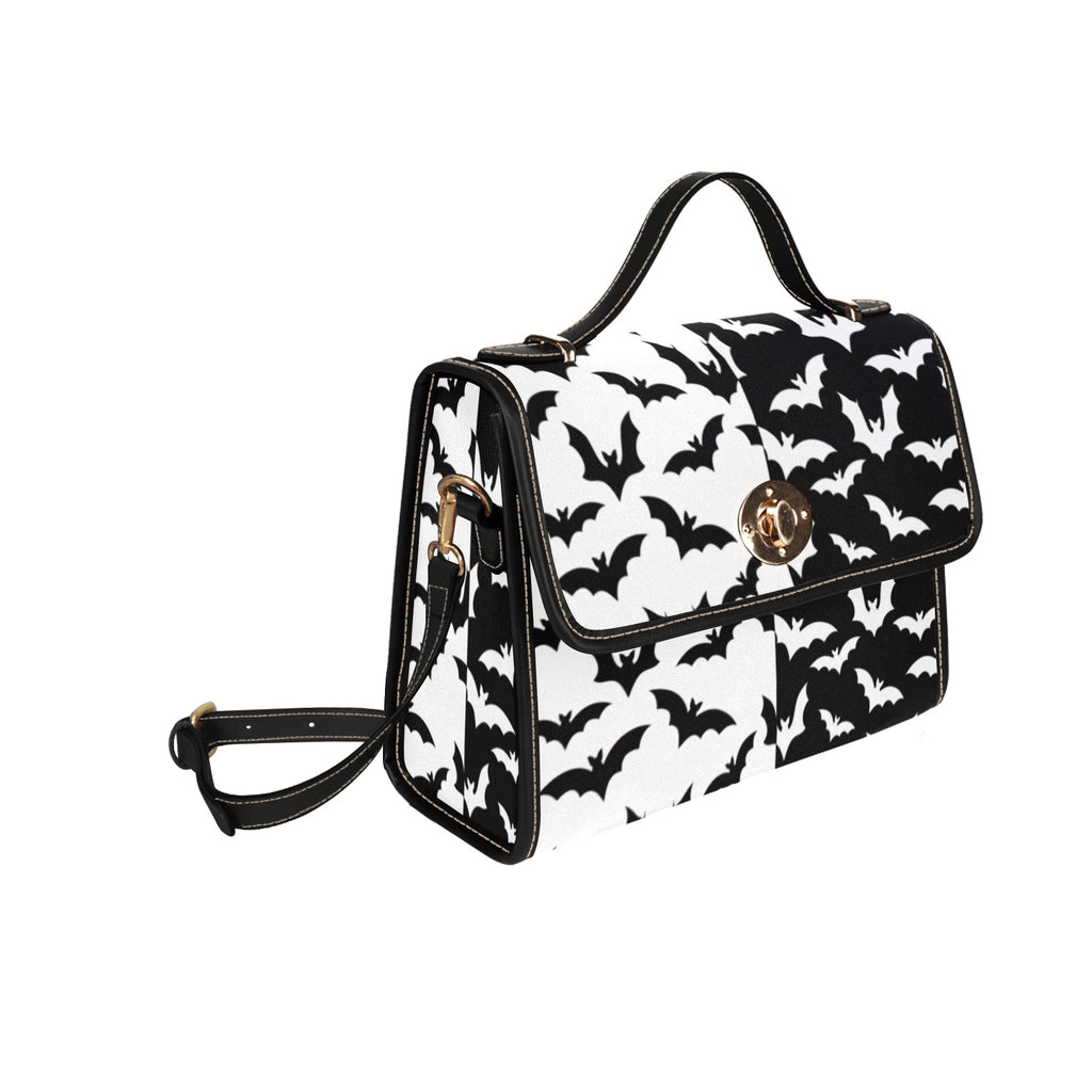 Black & White Bats Canvas Bag