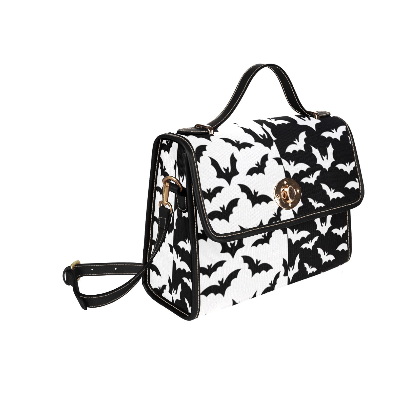 Black & White Bats Canvas Bag