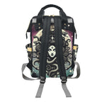 Moody Gothic Backpack back view with padded shoulder straps