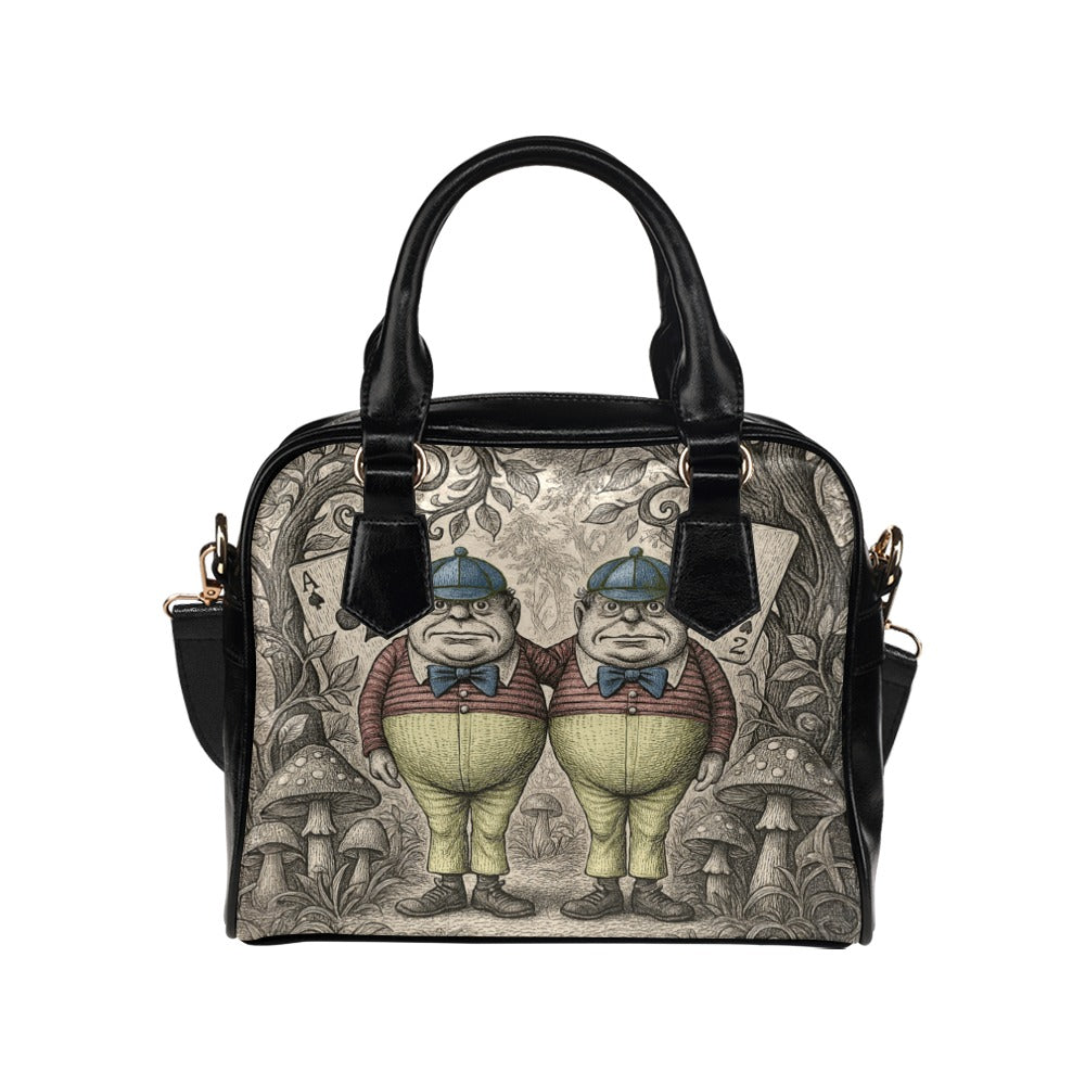 Tweedledee & Tweedledum Shoulder Handbag