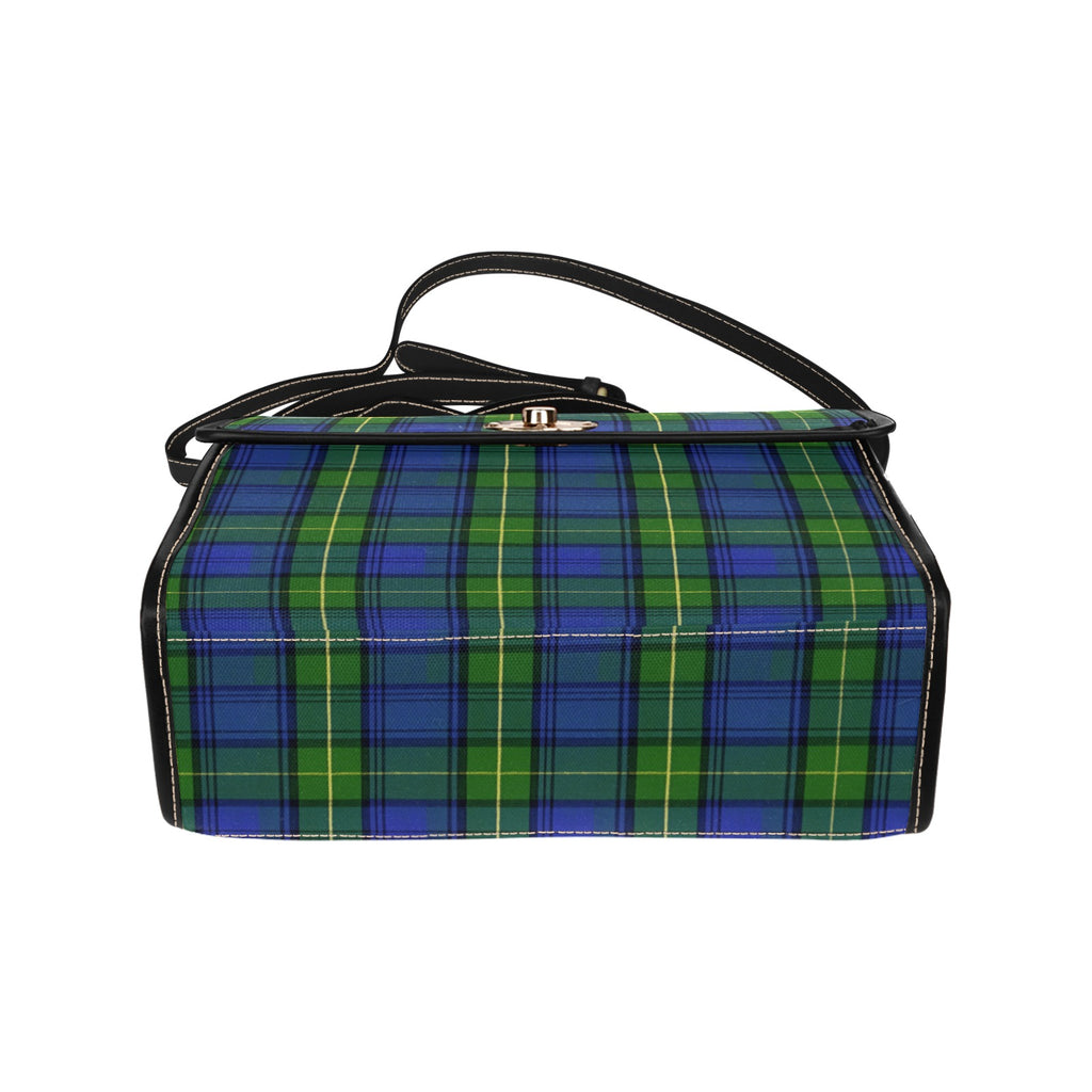 Blue Plaid Canvas Bag