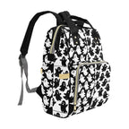 Black & White Ghost Backpack left three-quarter view
