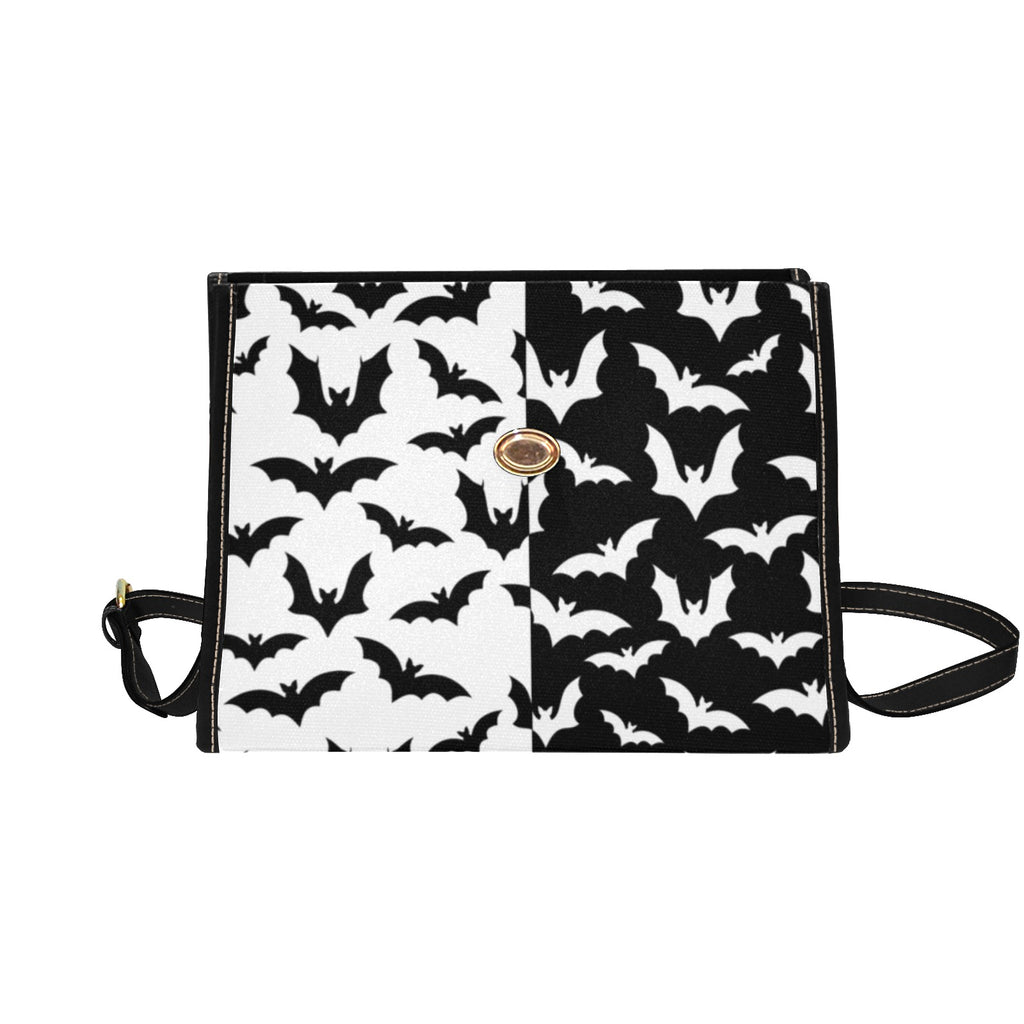 Black & White Bats Canvas Bag