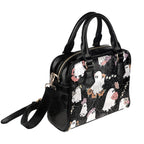 Ghost & Spiderweb Shoulder Handbag three-quarter view