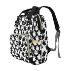 Black & White Ghost Backpack right three-quarter view