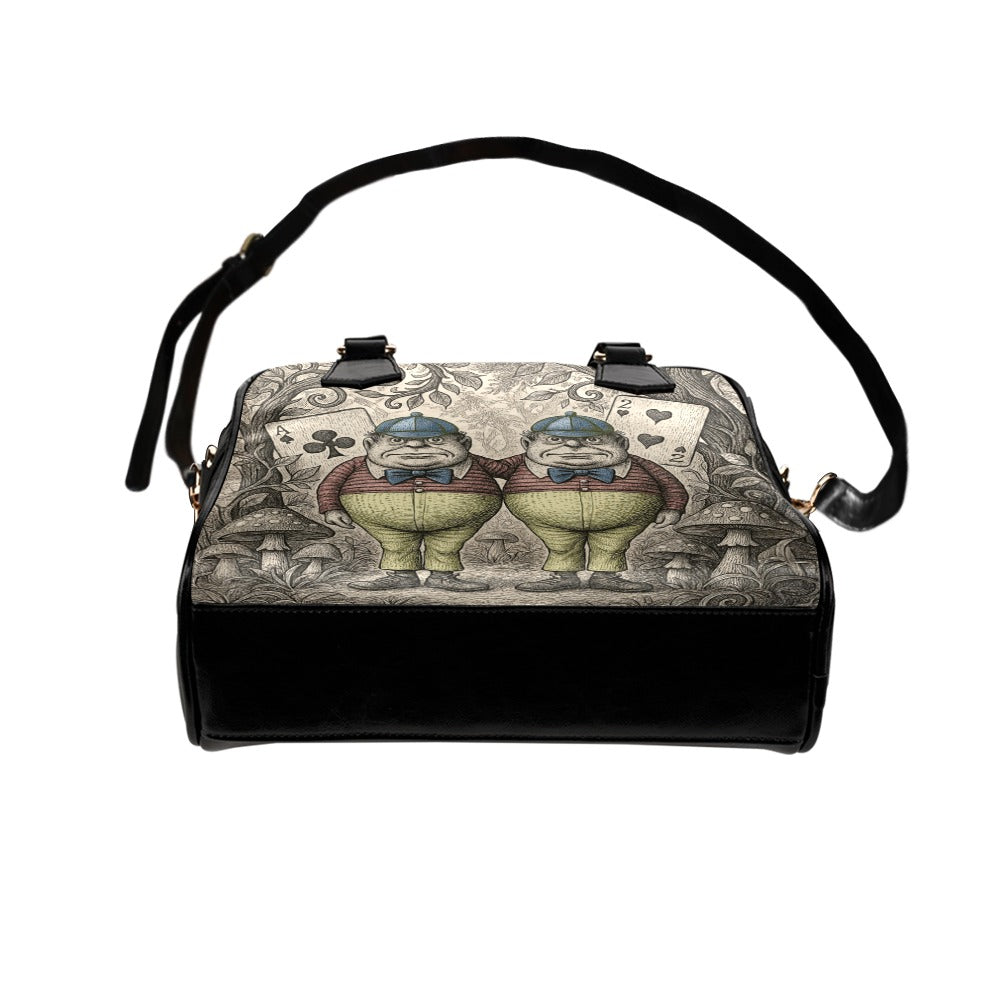Tweedledee & Tweedledum Shoulder Handbag