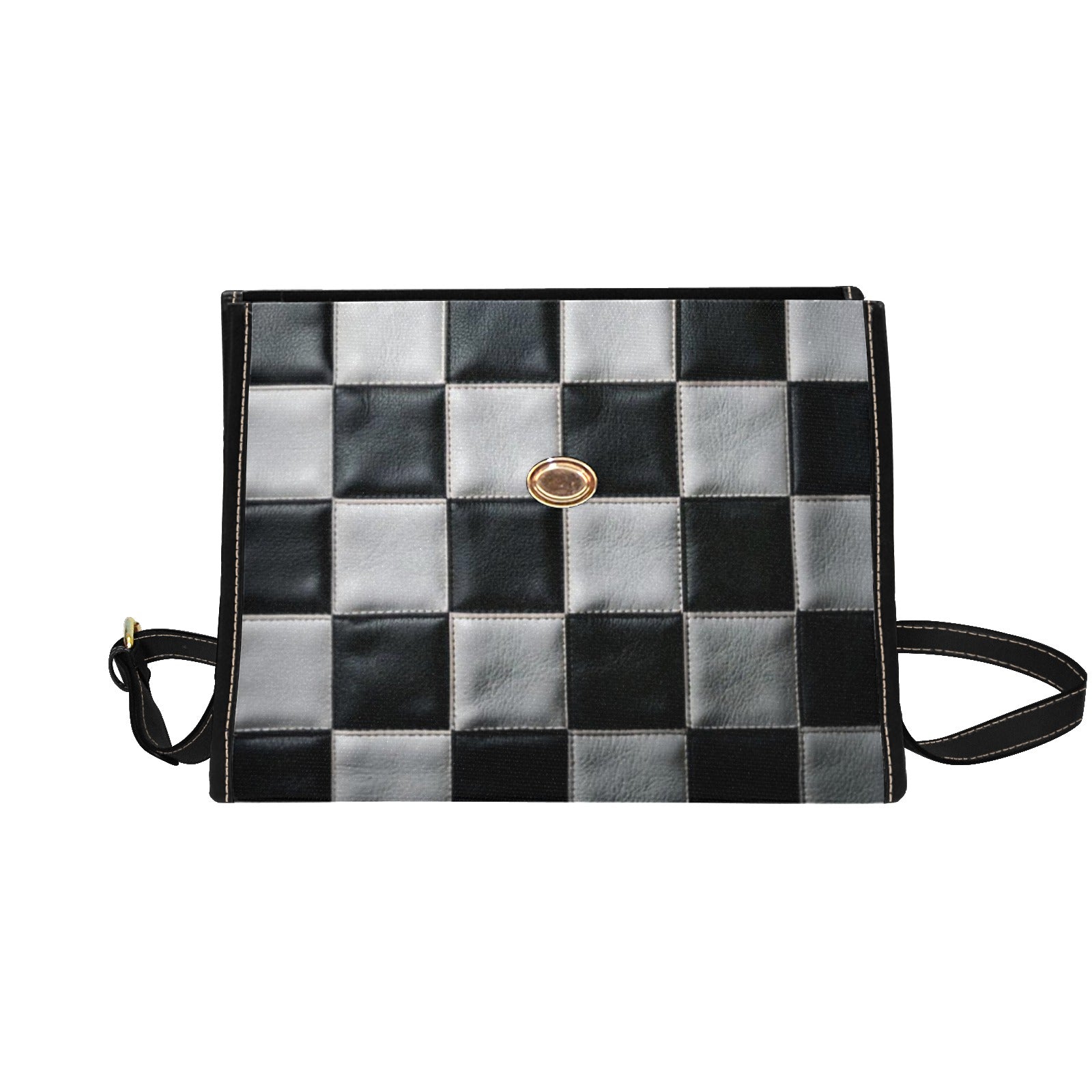 Checkerboard Canvas Bag