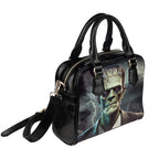 Frankenstein Shoulder Handbag three-quarter view