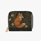 Woodland Fox Bifold Zipper Wallet alternate exterior front view