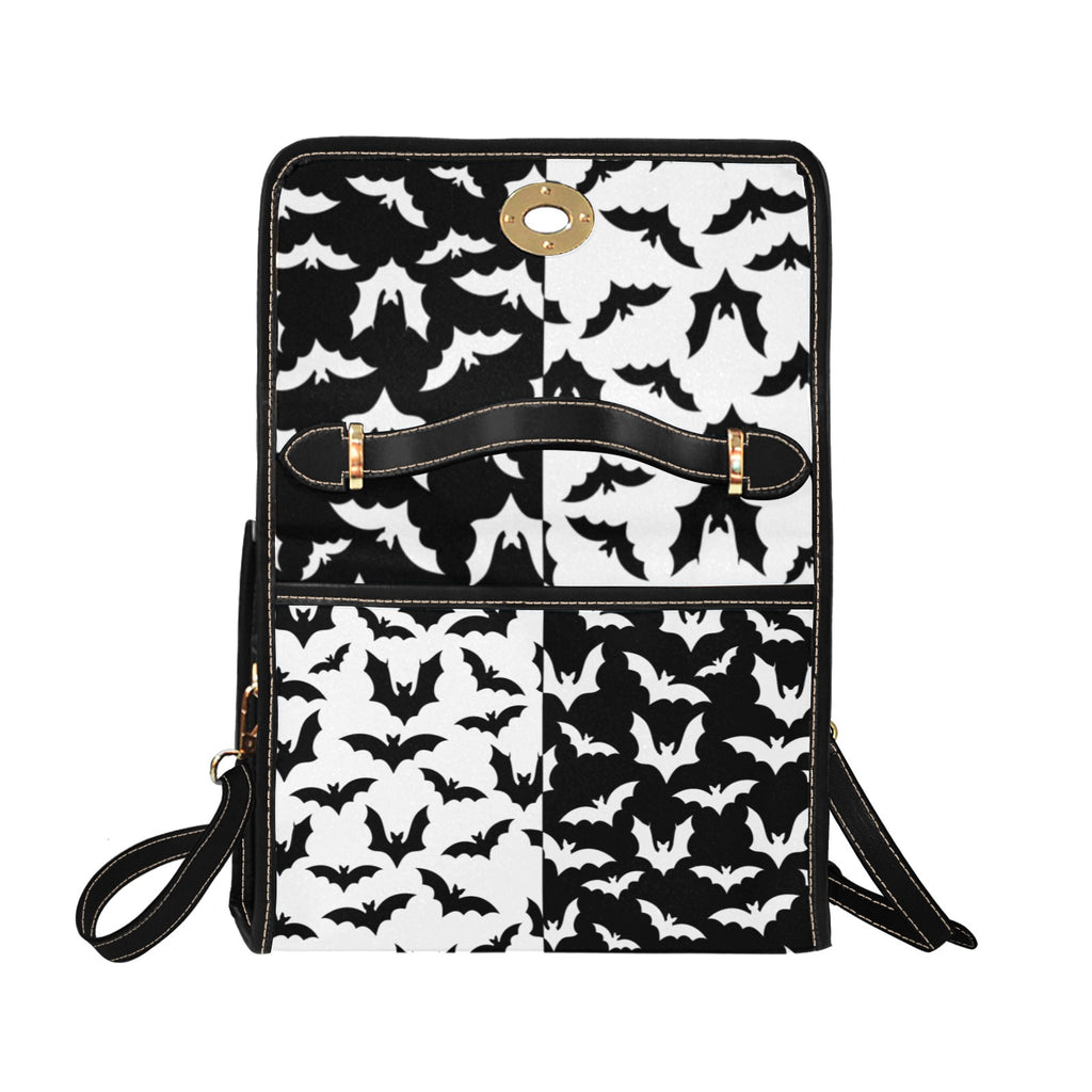 Black & White Bats Canvas Bag
