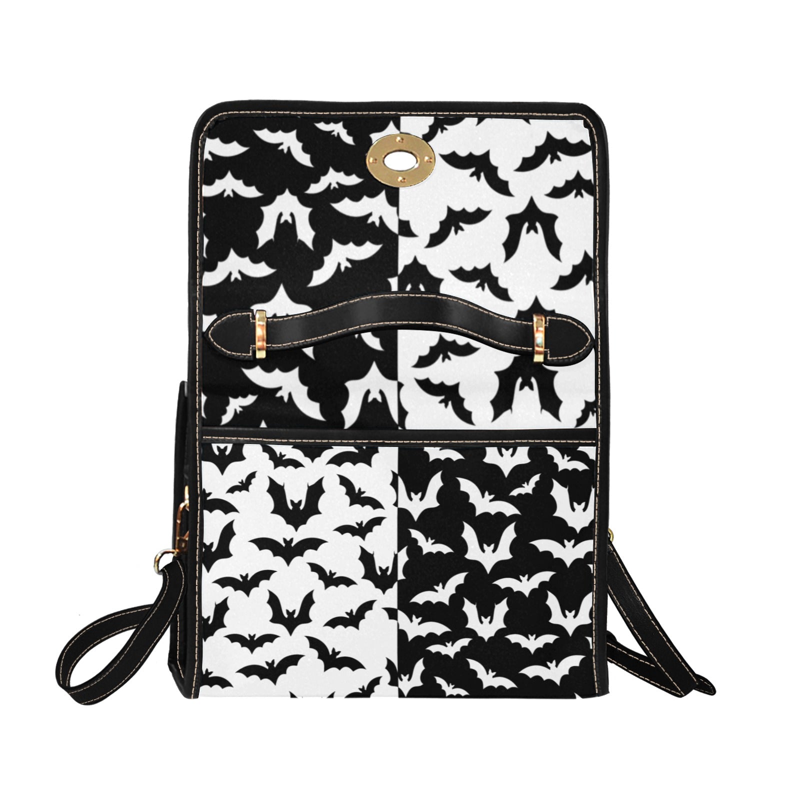 Black & White Bats Canvas Bag